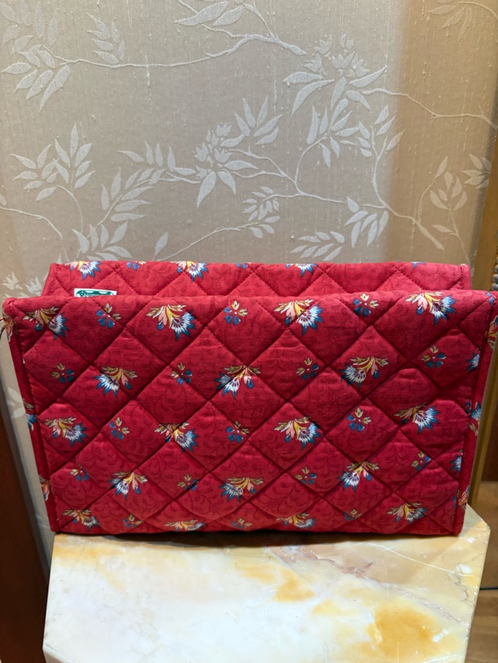 Les Olivades Floral Red Cosmetic Bag